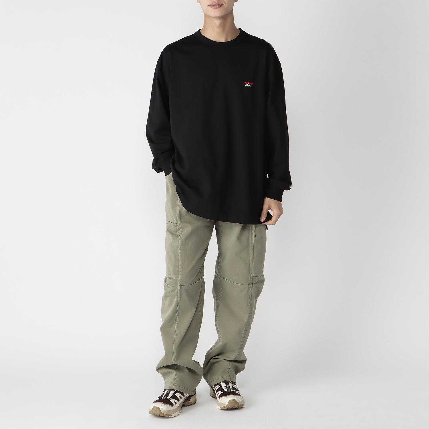 NANGA NANGA Eco Hybrid Box Logo Embroidery L/S Tee｜OSHMAN'S