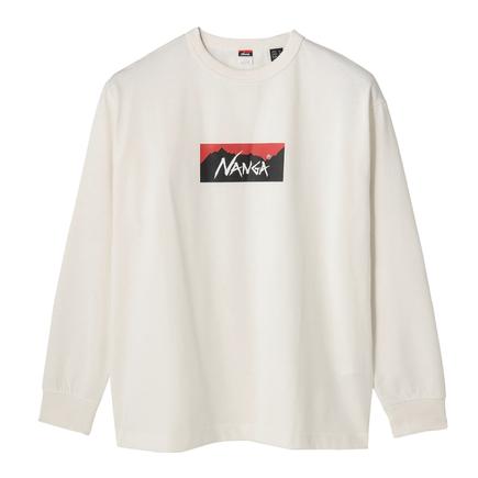 NANGA エコハイブリッド ボックスロゴロングスリーブティー