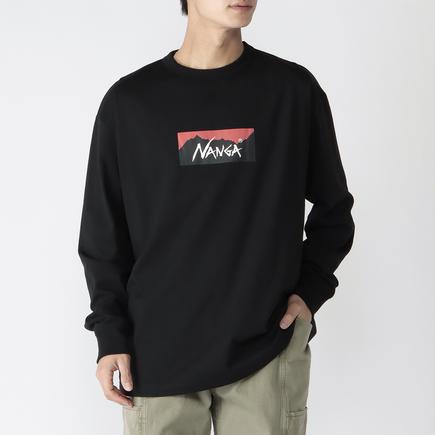 NANGA エコハイブリッド ボックスロゴロングスリーブティー