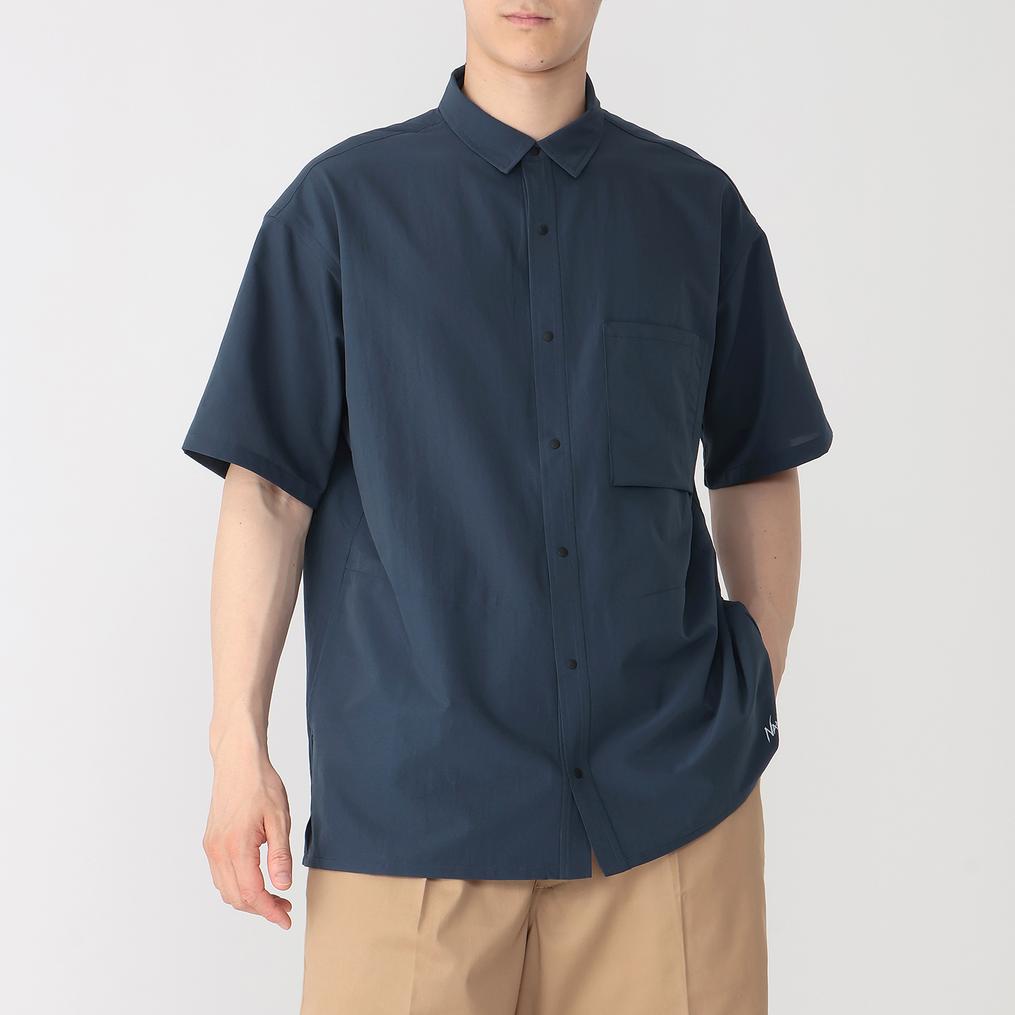 モデル：179㎝ / 着用サイズ：L NANGA NANGA Dot Air Comfy S/S Shirt画像1
