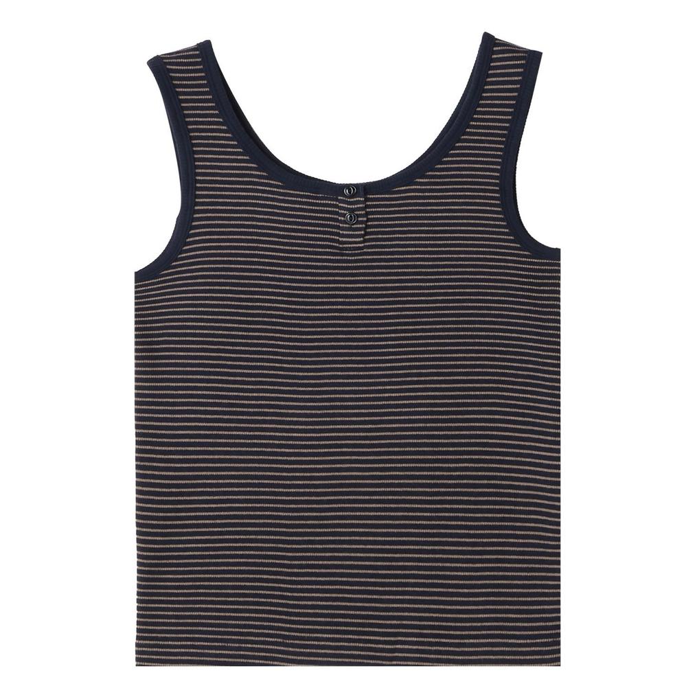  Healthknit HEALTH KNIT Tubular Rib Henley 2way Tank画像1