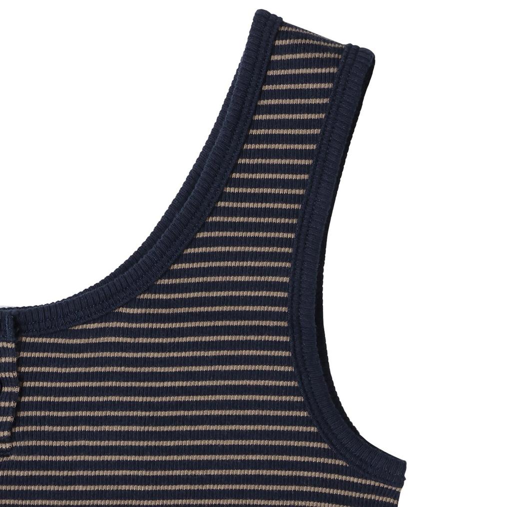  Healthknit HEALTH KNIT Tubular Rib Henley 2way Tank画像4