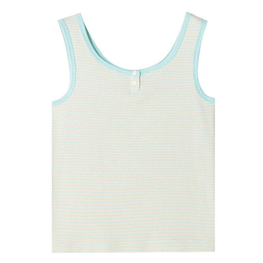  Healthknit HEALTH KNIT Tubular Rib Henley 2way Tank画像1
