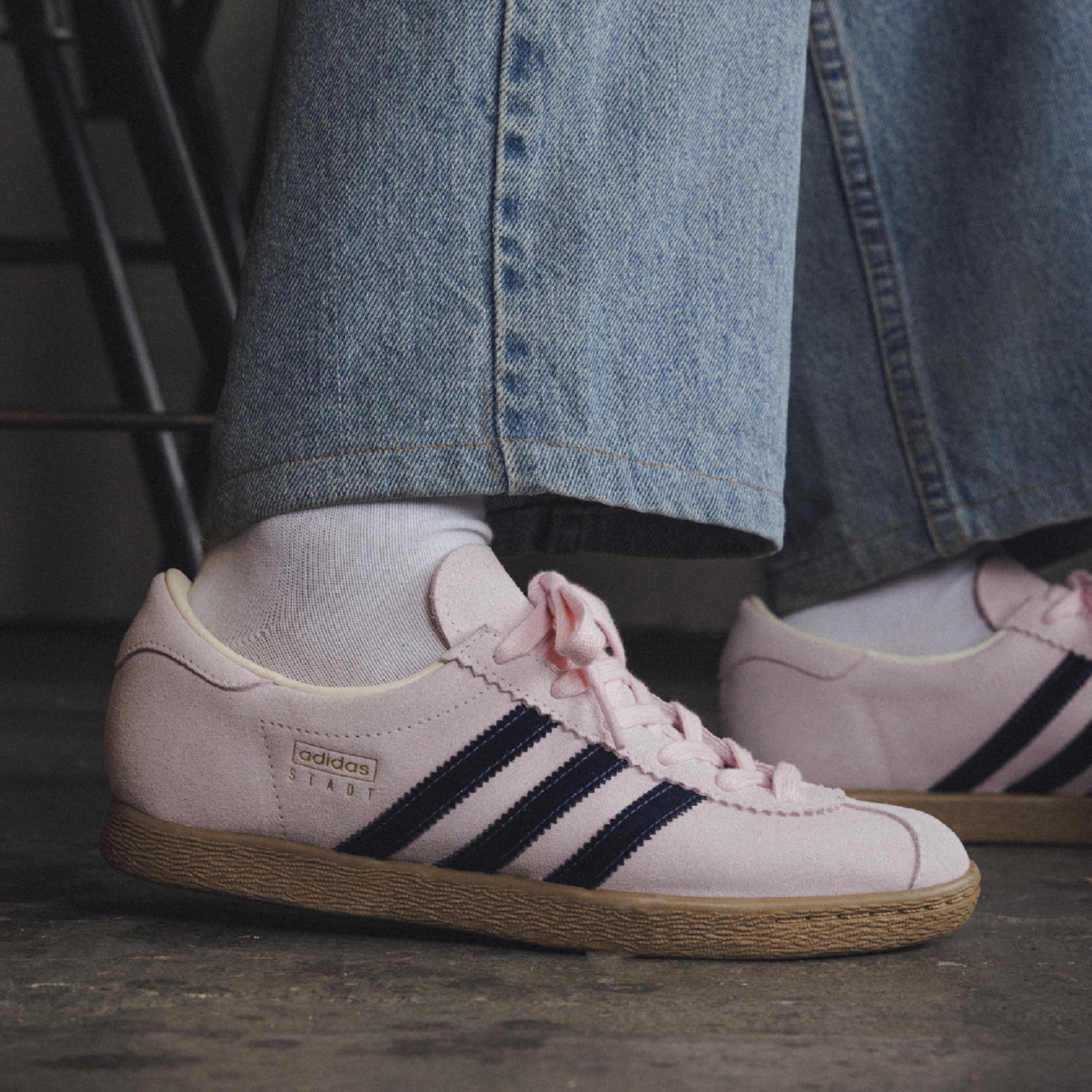 新品　アディダス　シュタット　ベージュ 23.5センチ スエード　984 アディダスオリジナルス adidas Originals スニーカー