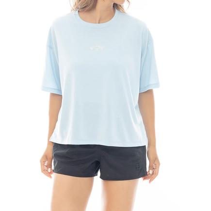 BILLABONG コットンライクラッシュクロップドTシャツ