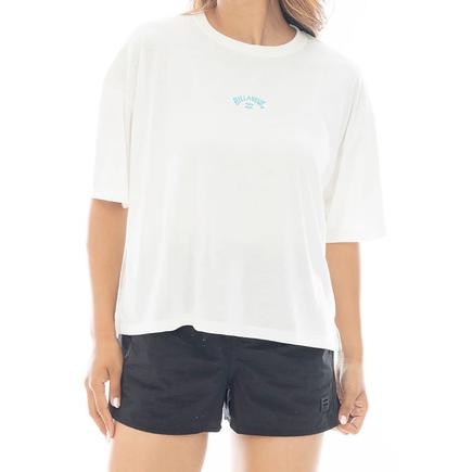 BILLABONG コットンライクラッシュクロップドTシャツ
