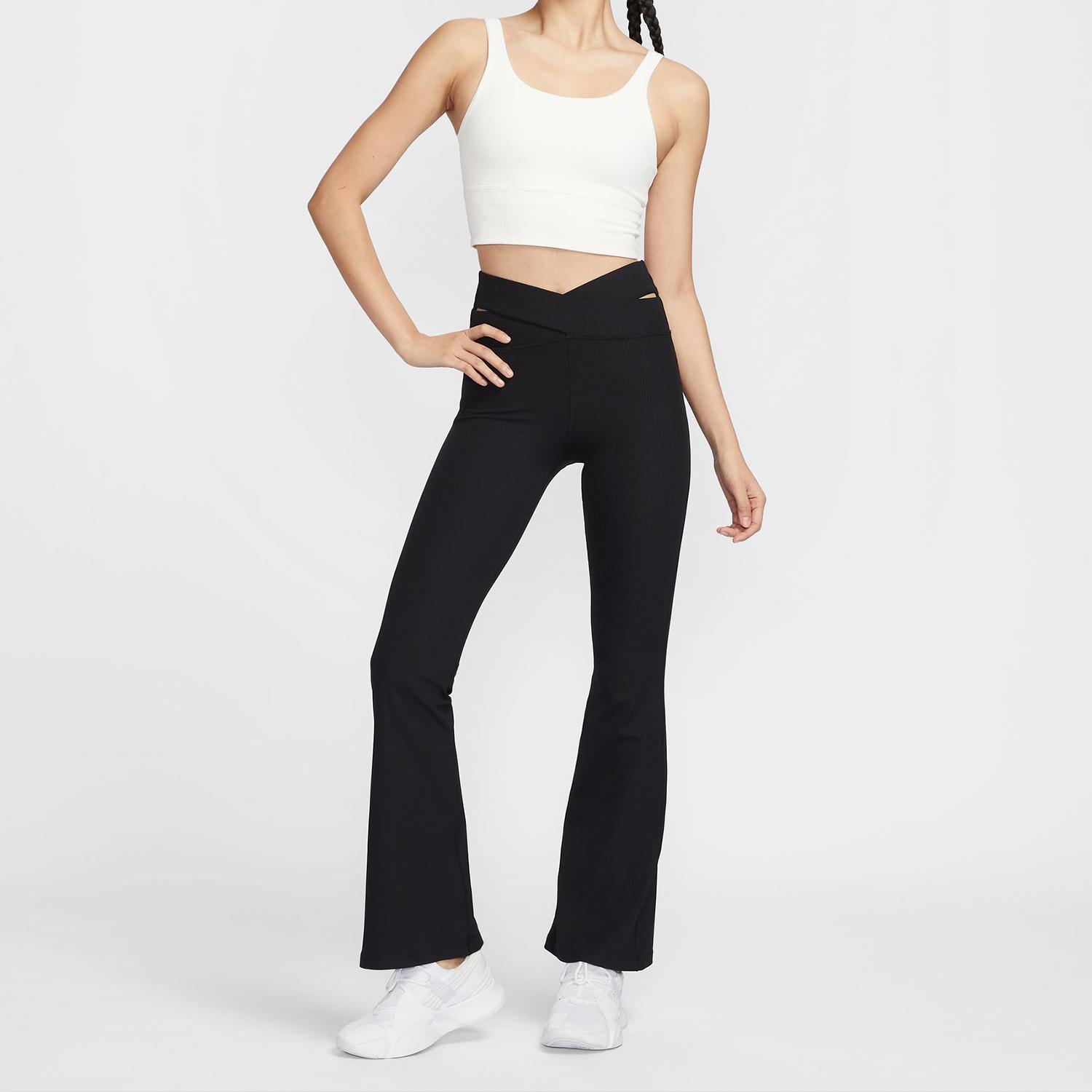 NIKE NIKE Zenby Rib Gentlesupport High Waist Flare Leggings