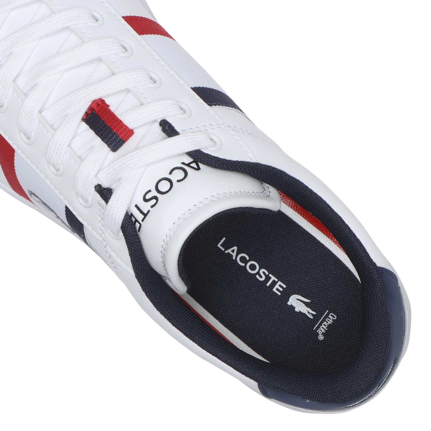 Lacoste スポーツシューズ ホワイト/ネイビー/レッド LACOSTE ラコステ スニーカー CARNABY SETCGR1251 AP SMA