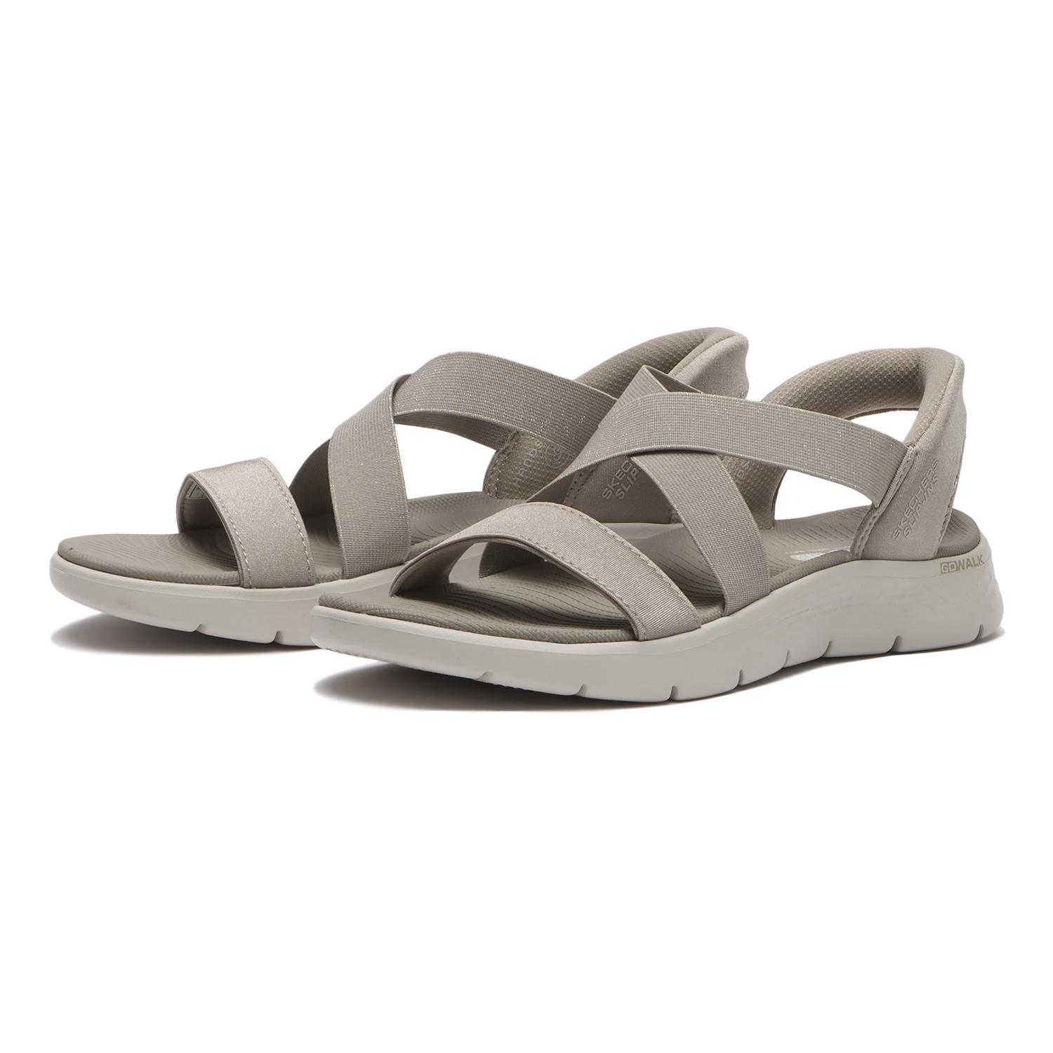 スケッチャーズ　ゴーウォーク　フレックス　サンダル　グリマー　ベージュ レディース 【SKECHERS】 スケッチャーズ GO WALK FLEX SANDAL