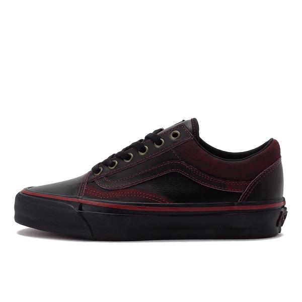 VANS プレミアム オールドスクール レザー ブラック 22.5cm