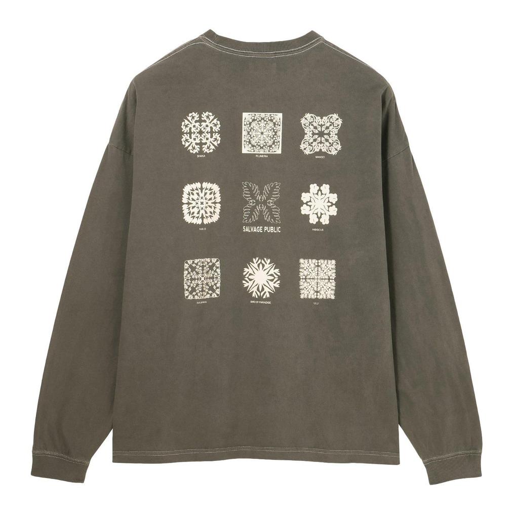 SALVAGE PUBLIC SALVAGE PUBLIC Pigment L/S Tee (Hawaiian Quilt)画像5