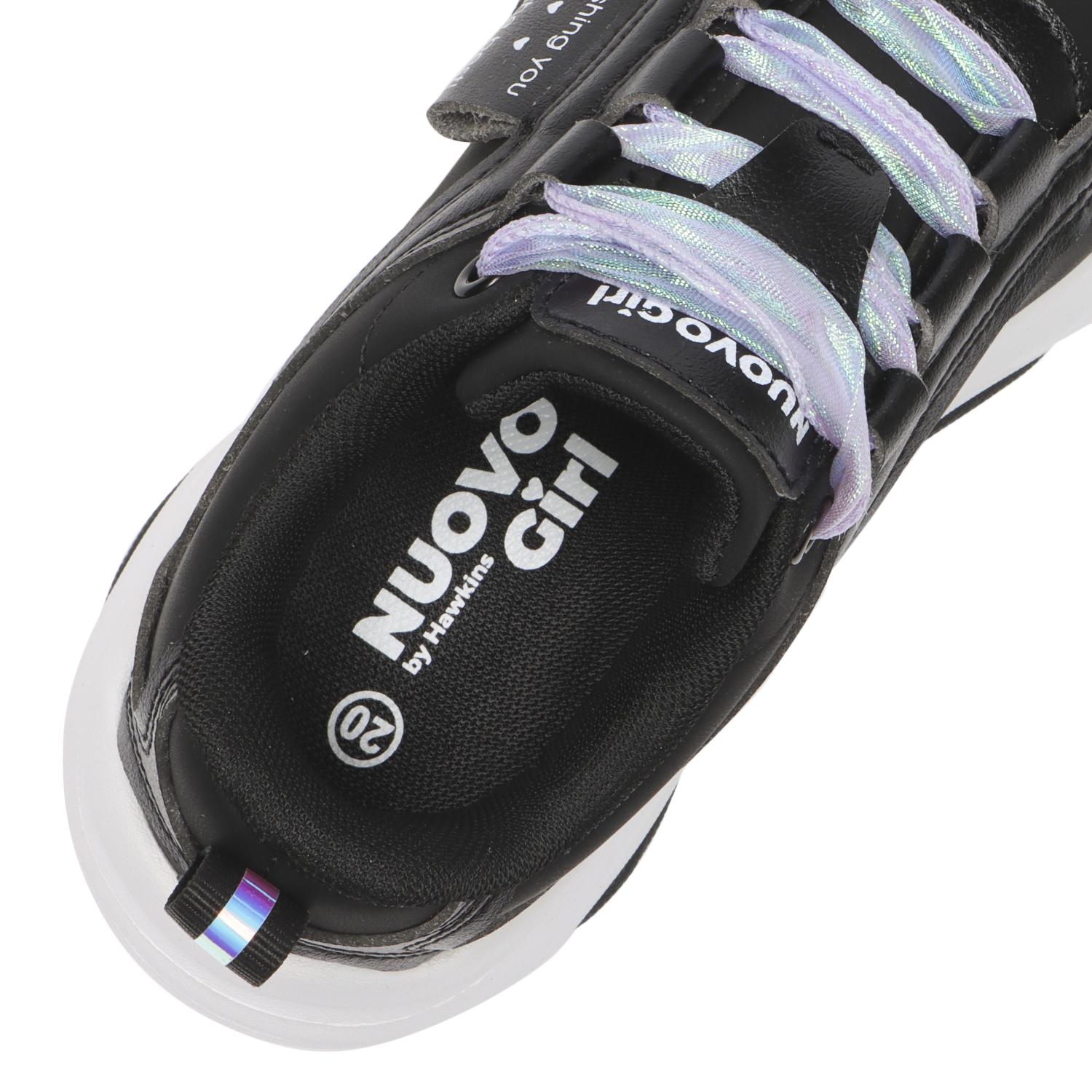 キッズ 【NUOVO】 ヌオーヴォ 19-24 ANGELA アンジェラ N9375J BLACK