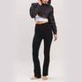  ITZON ITZON Ribbed Bootcut Leggins画像4