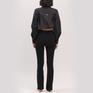  ITZON ITZON Ribbed Bootcut Leggins画像5