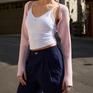  ITZON ITZON Two-Tone Bolero Knit画像1
