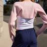  ITZON ITZON Two-Tone Bolero Knit画像3