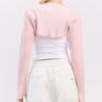  ITZON ITZON Two-Tone Bolero Knit画像8