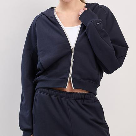 ITZON リブブロックジップアップ