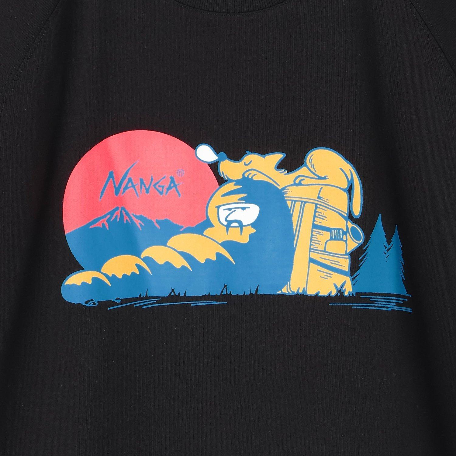 NANGA NANGA Eco Hybrid Raglan Sleeve Oversized Print Tee Sun