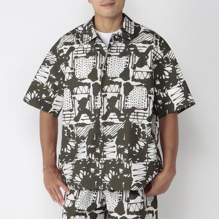 SHELTECH 神山隆二アートスナップシャツ