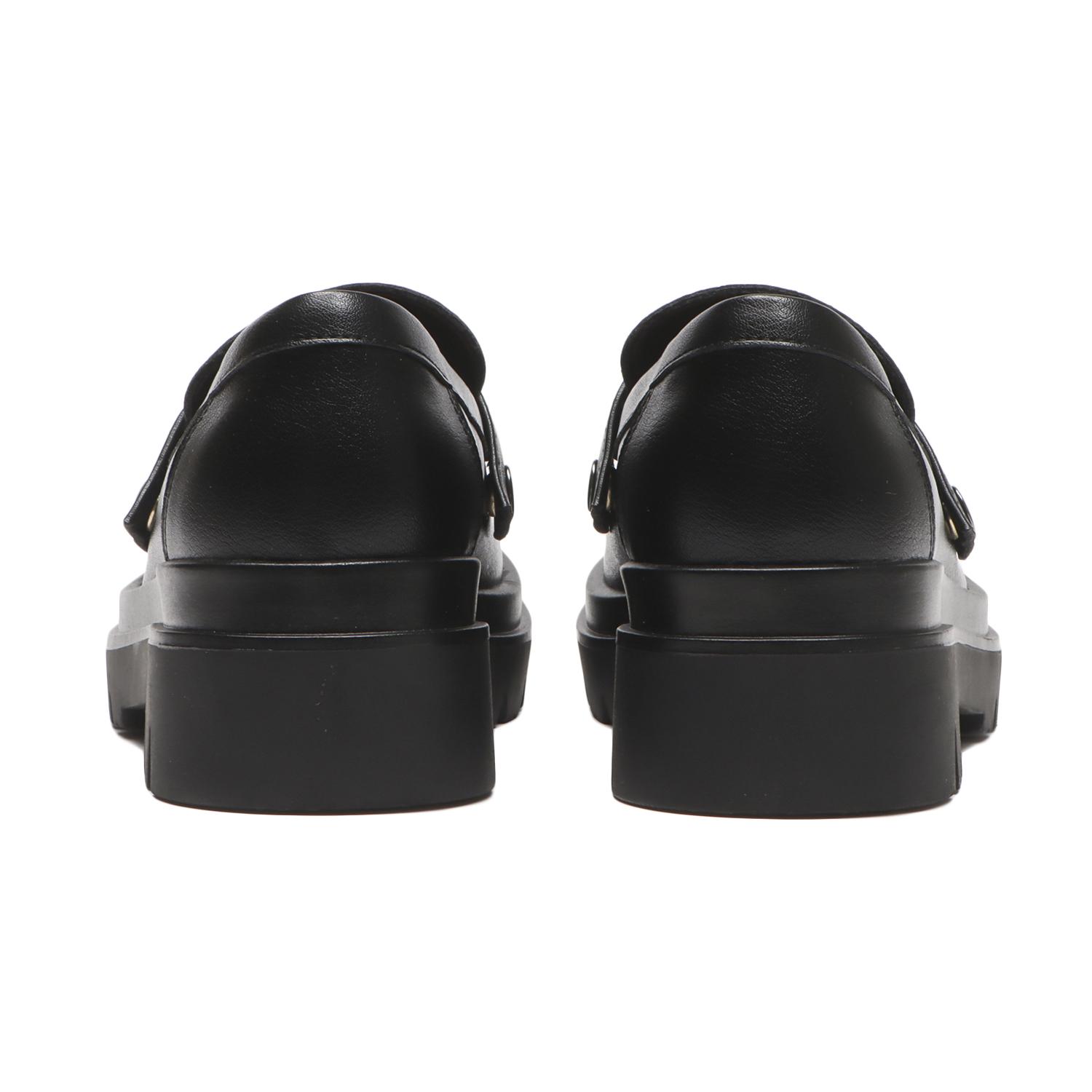 Lee 厚底ローファー ブラック レディース 【ABC SELECT】 エービーシーセレクト VOLUME LOAFER