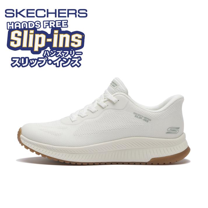 SKECHERS �{�u�X�X�N���b�h 4�Q�X�e�C�v�����b�N (W) *WHT