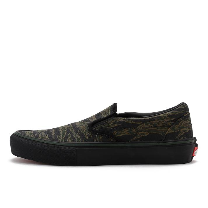 VANS �X�P�[�g �X���b�|�� TIGER CAMO GN