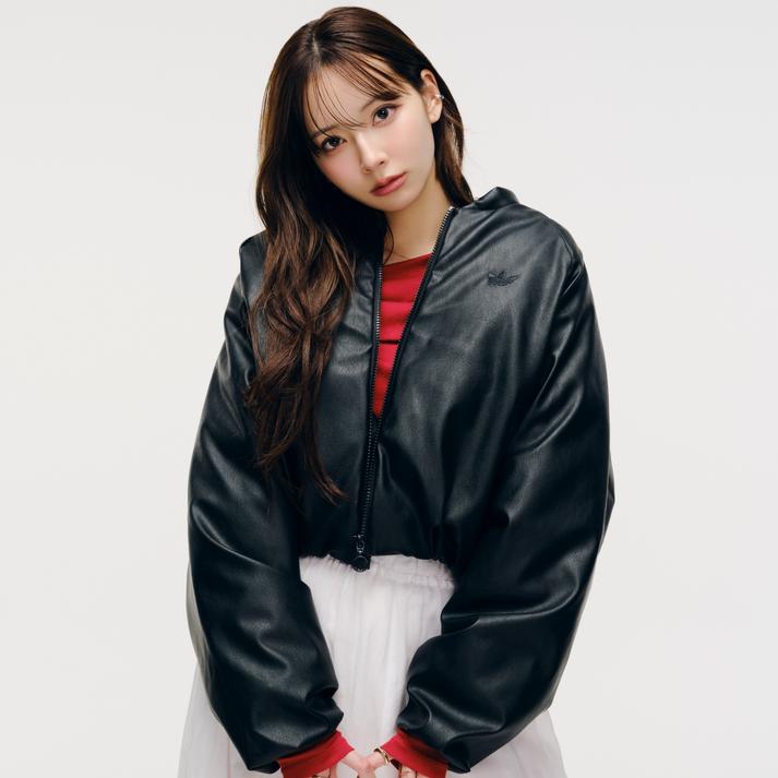 yz fB[X yadidasz AfB_X W PLEATHER BOMBER JKT AE^[ JX5332 BLACK XL