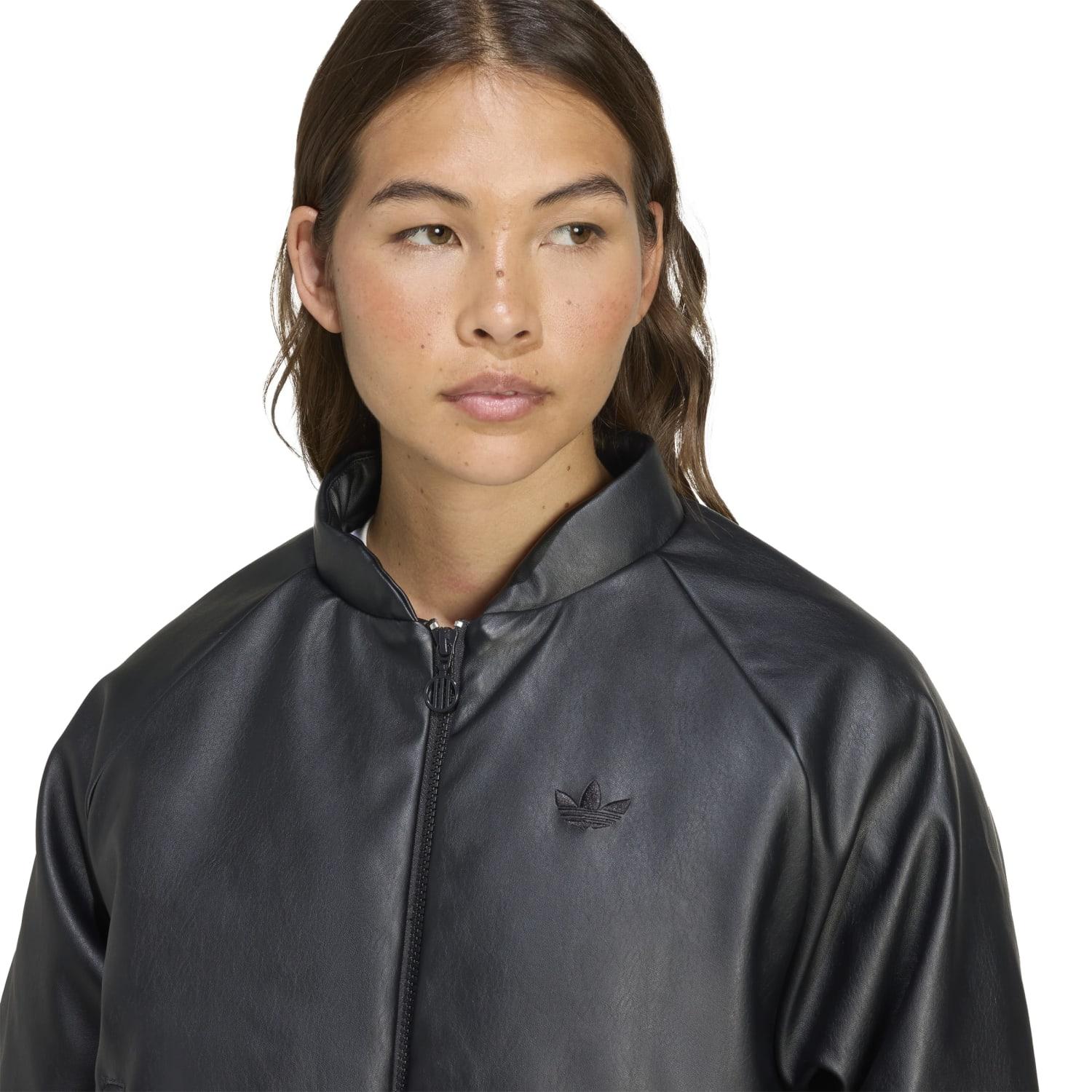 レディース 【adidas】 アディダス W PLEATHER BOMBER JKT アウター