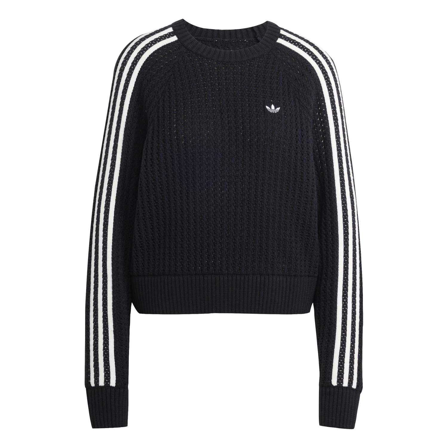 レディース 【adidas】 アディダス W KNITTED CREW スウェット JD0905