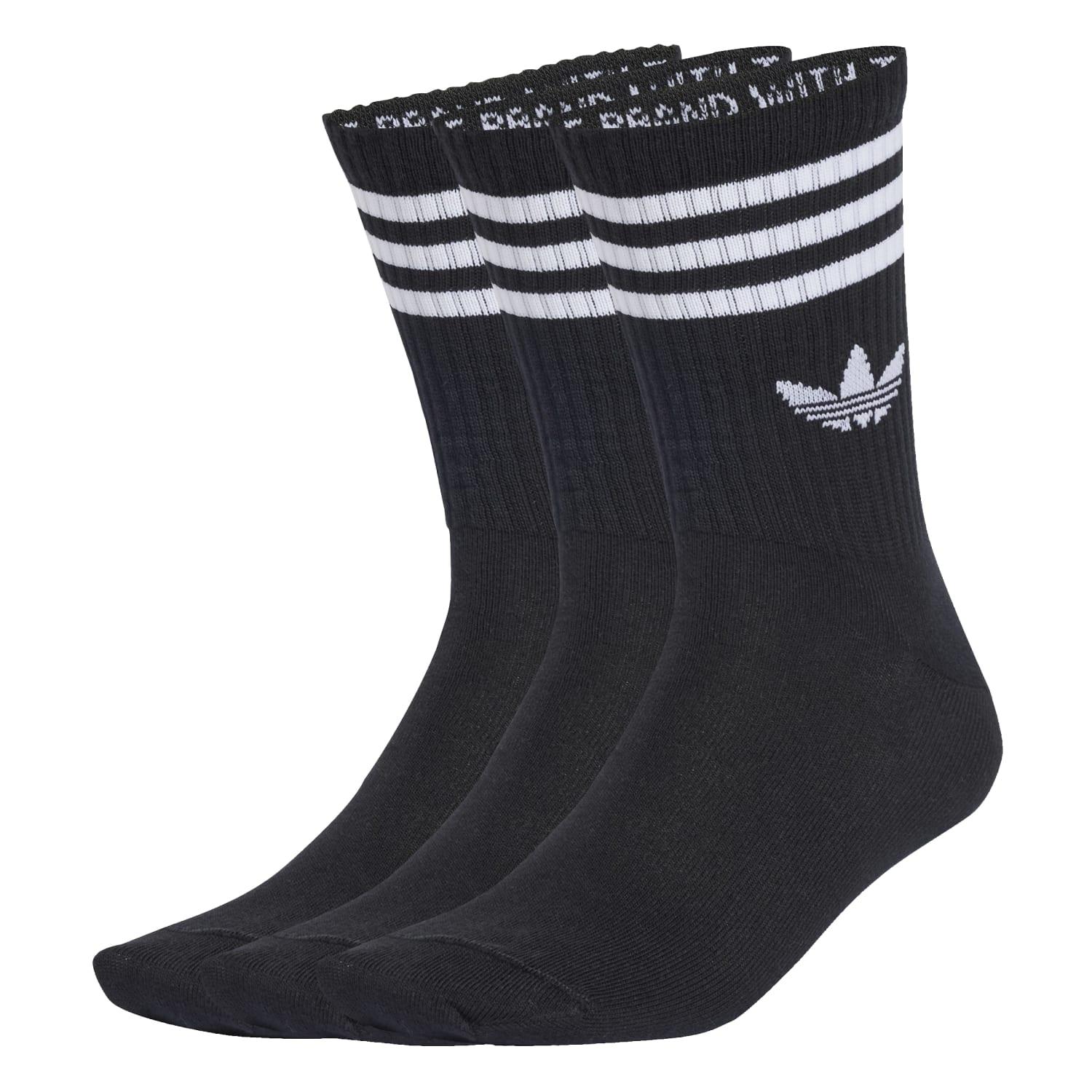 adidas】 アディダス U 3ST CREW SOCKS 3P 3Pソックス JV7402 BLACK