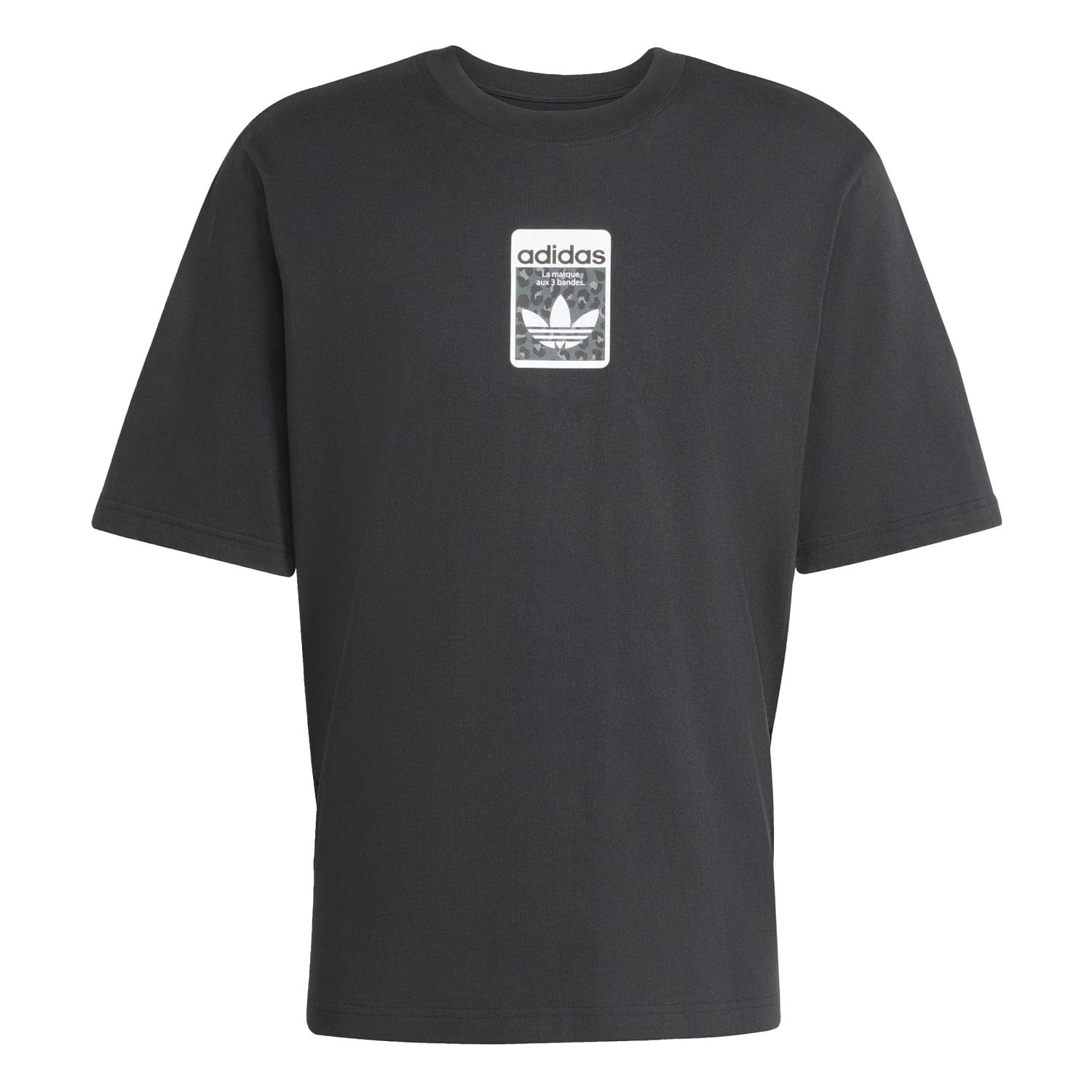 【adidas】 アディダス M LEO TEE 1 BLACK 国内発送 adidas】 アディダス M LEO TEE 1 ショートスリーブ JV7569 ABC