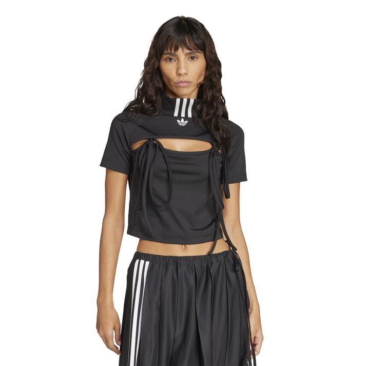 adidas �V���[�g�X���[�u BLACK