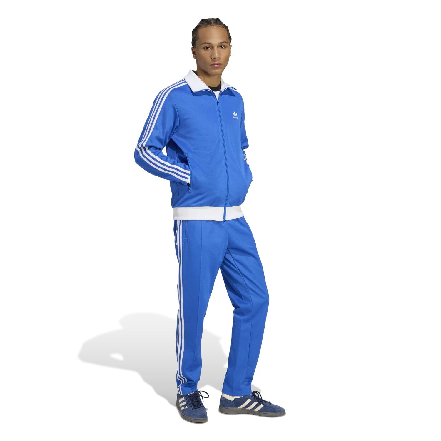 カナダ購入 綺麗色ブルー 快適美形アクティブアウター adidas】 アディダス U CLASSIC TT アウター KA0840 BLUE/WHITE
