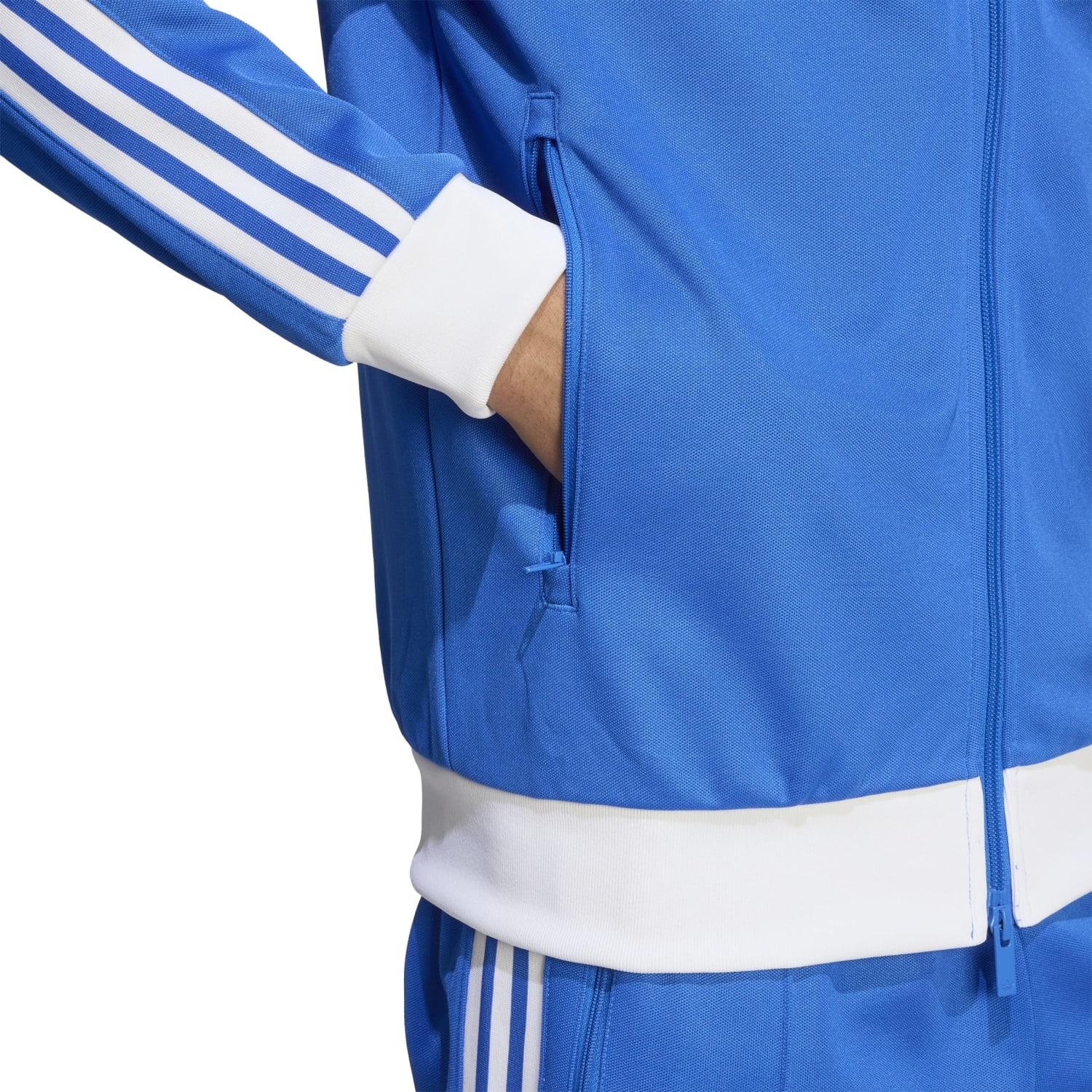 カナダ購入 綺麗色ブルー 快適美形アクティブアウター adidas】 アディダス U CLASSIC TT アウター KA0840 BLUE/WHITE