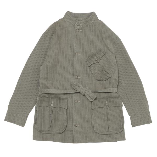 PORTER CLASSIC フェーデッド ストライプ モーターサイクルジャケット グレー 2