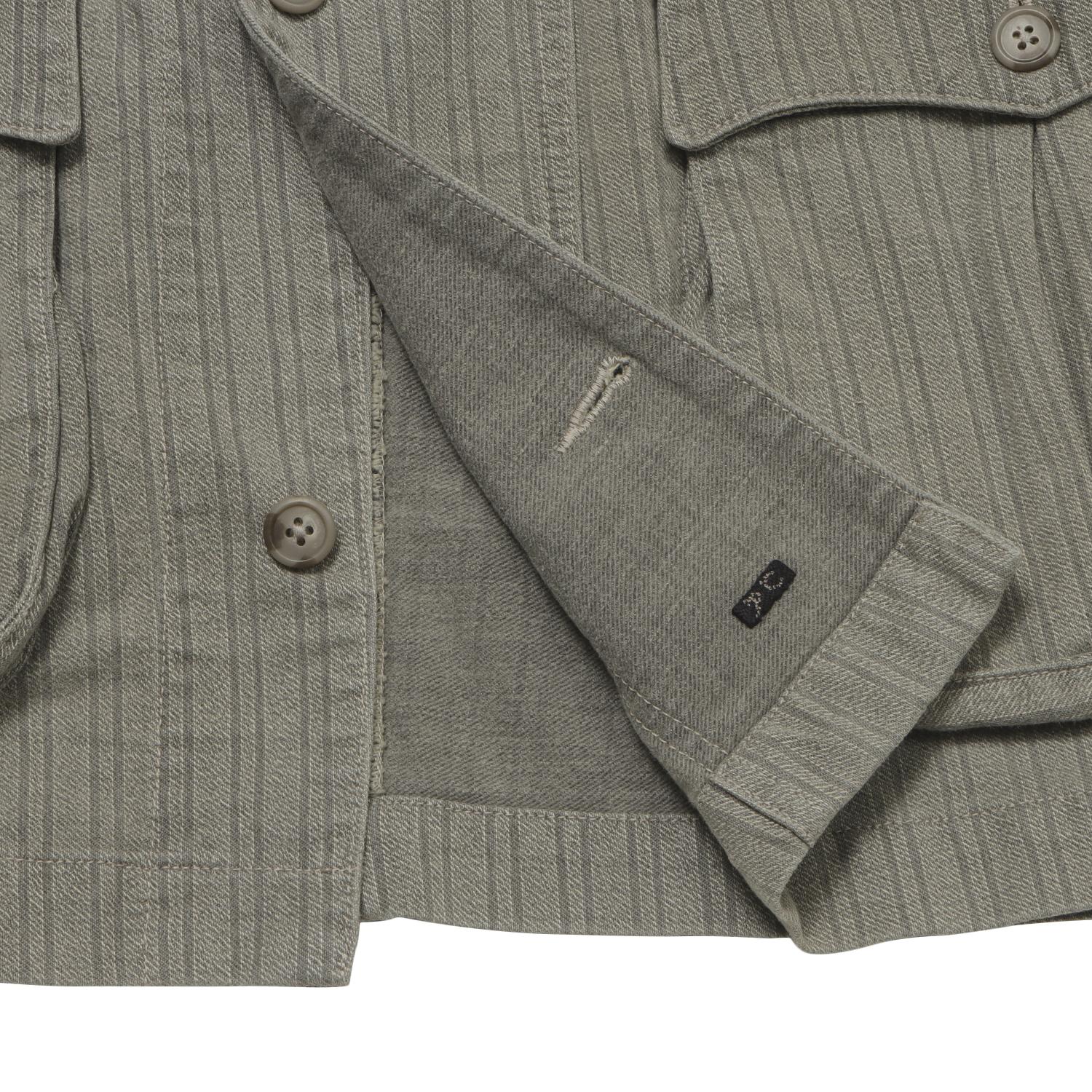  PORTER CLASSIC FADED STRIPE MOTORCYCLE JACKET画像4