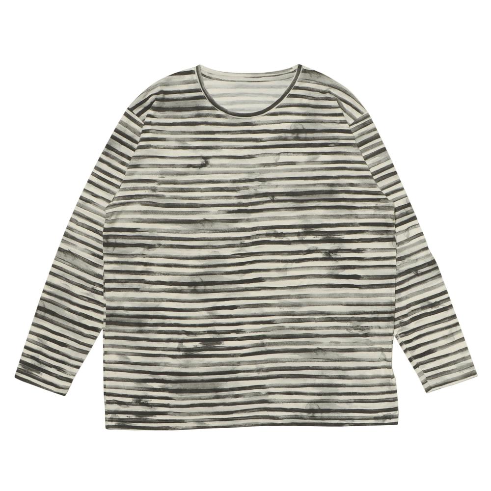PORTER CLASSIC ARTIST BORDER LONG SLEEVE SHIRT｜BILLY