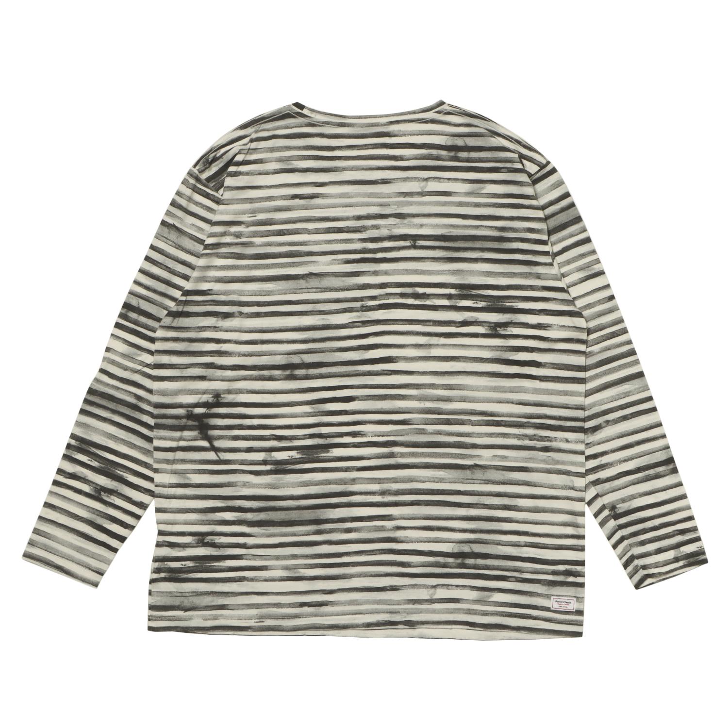  PORTER CLASSIC ARTIST BORDER LONG SLEEVE SHIRT画像3