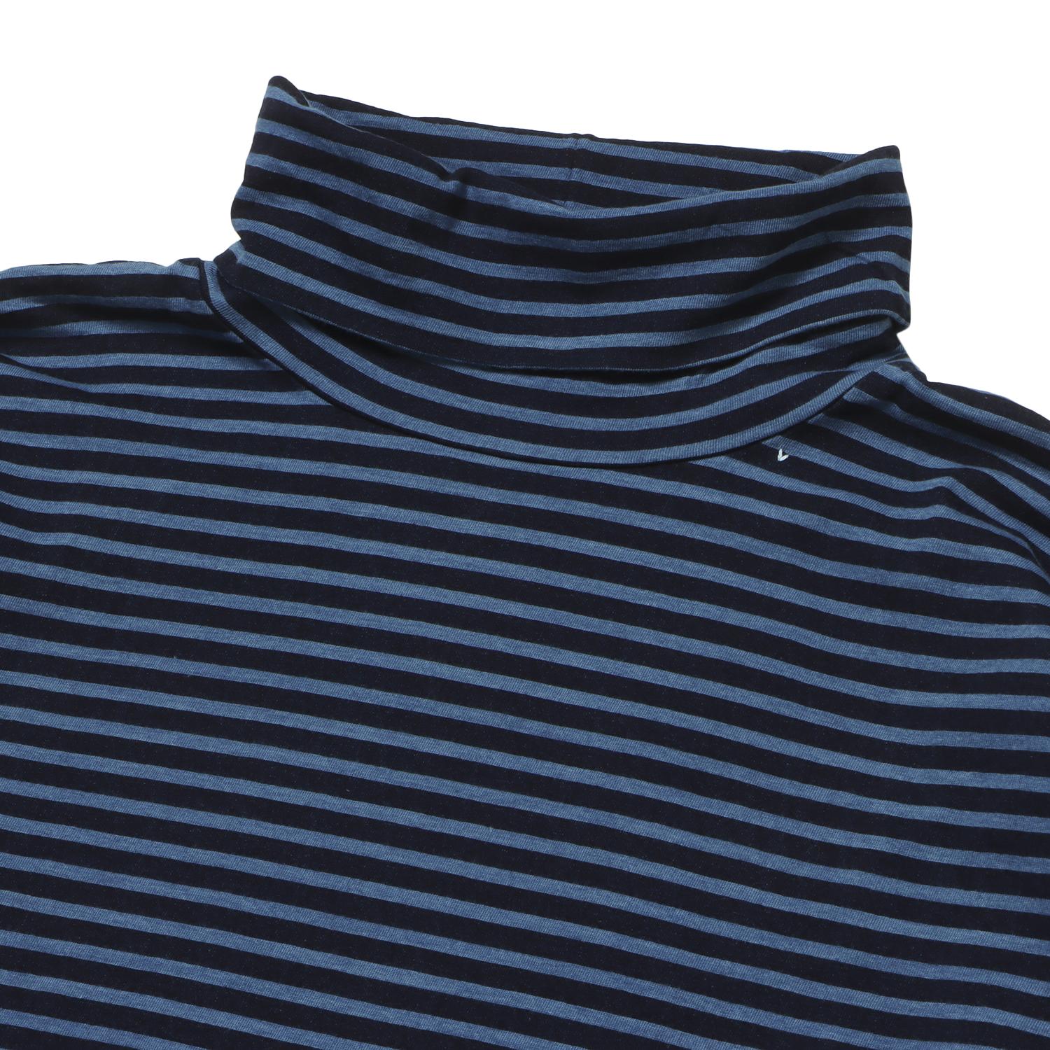  PORTER CLASSIC H/W INDIGO BORDER TURTLENECK画像2