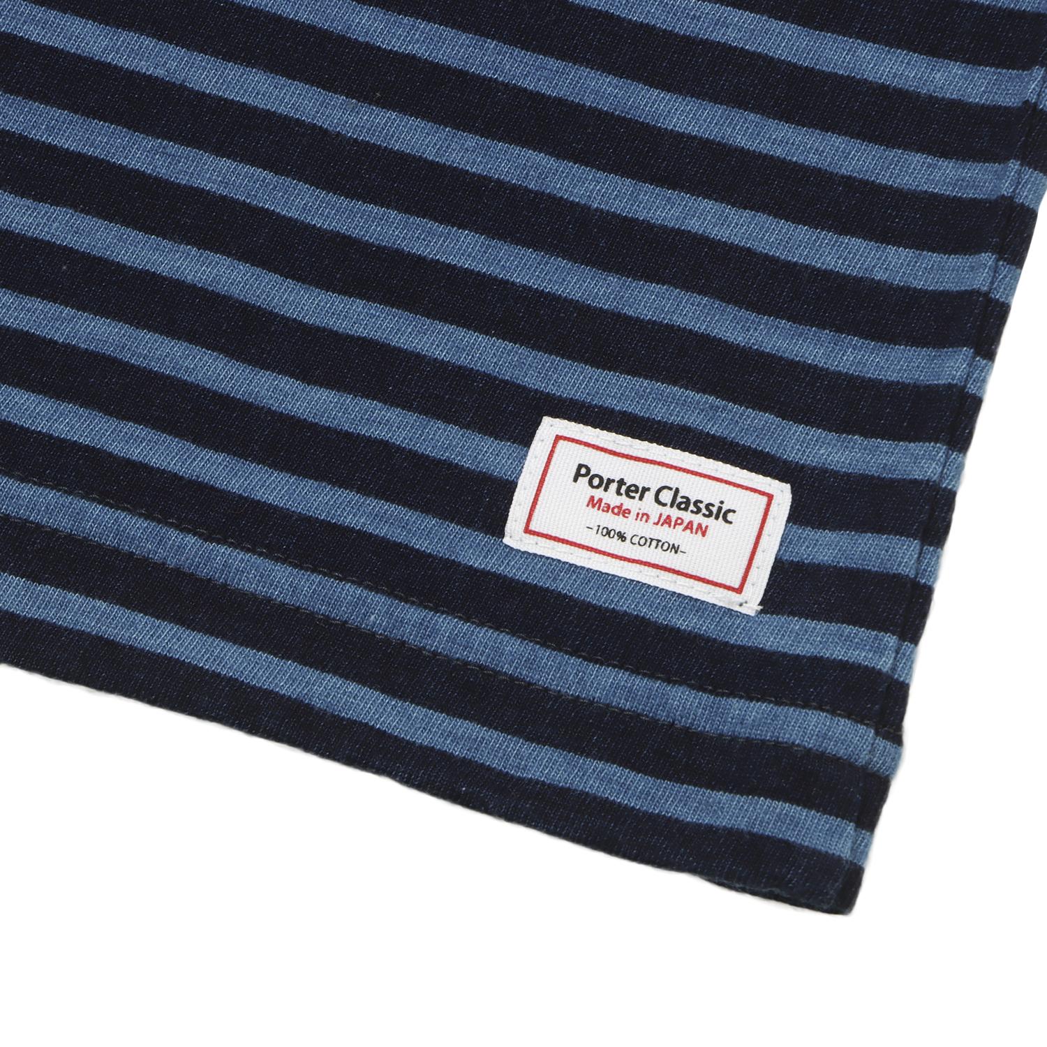  PORTER CLASSIC H/W INDIGO BORDER TURTLENECK画像5