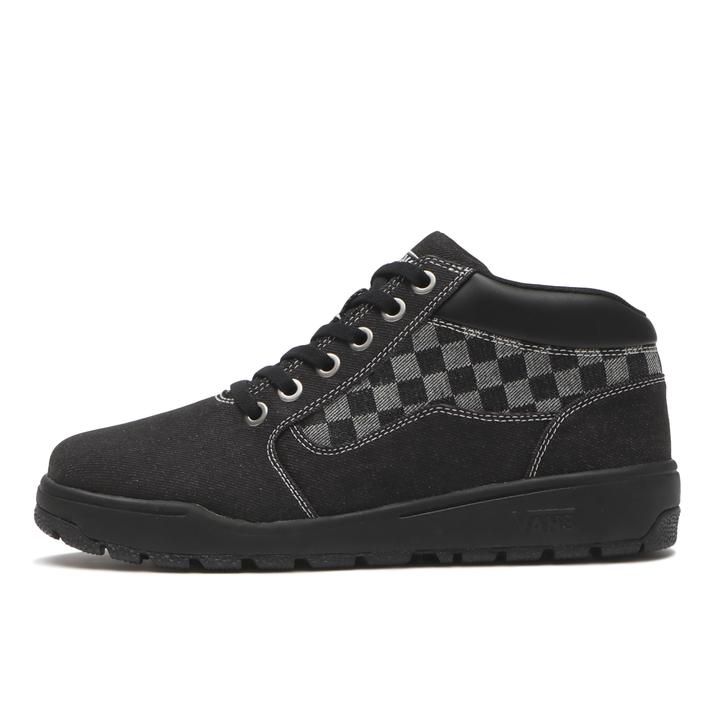 �y���������z ��VANS BOOTS SNEAKER�� �yVANS�z ���@���Y FULTON �t���g�� V2810 DNM BLACK/BLACK 8H(26.5cm)