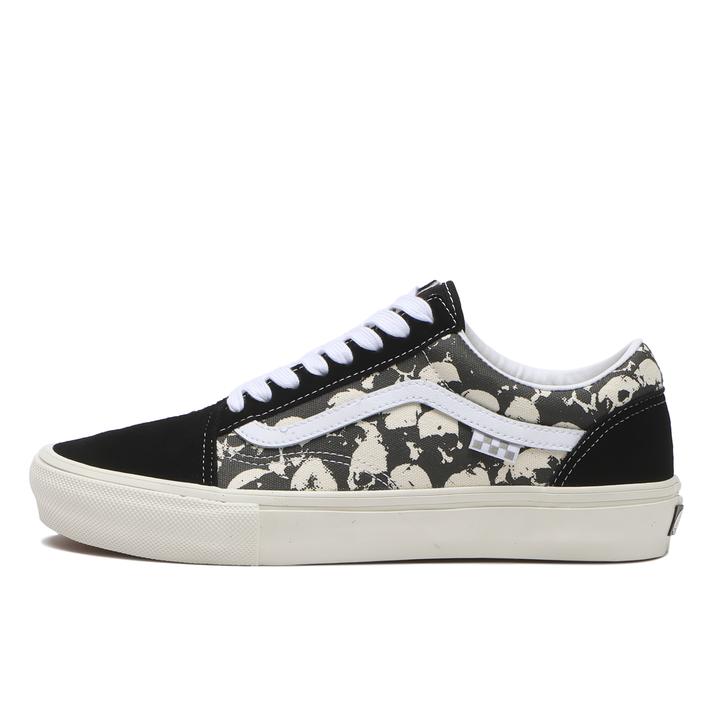 VANS �X�P�[�g�I�[���h�X�N�[�� S.PILE BK/WT/G