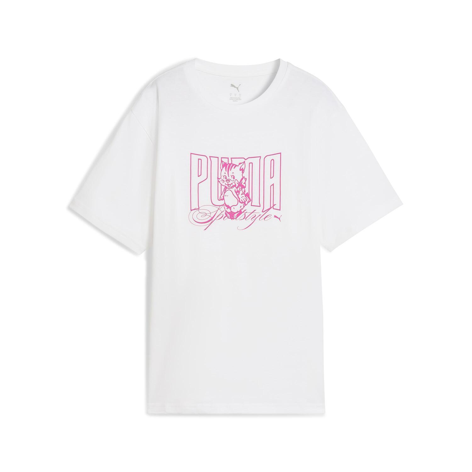PUMA プーマ W GRAPHIC KITTEN RELAXED TEE ショートスリーブ 634132 44DUSKY GRAY 楽天市場】【PUMA】 プーマ W GRAPHIC KITTEN RELAXED TEE