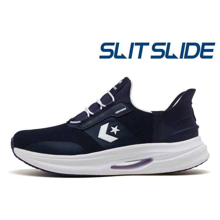 yz yCONVERSEz Ro[X CAVESTAR SLIT SLIDE PCuX^[ XbgXCh 33600131 NAVY/WHITE 6H(24.5cm)