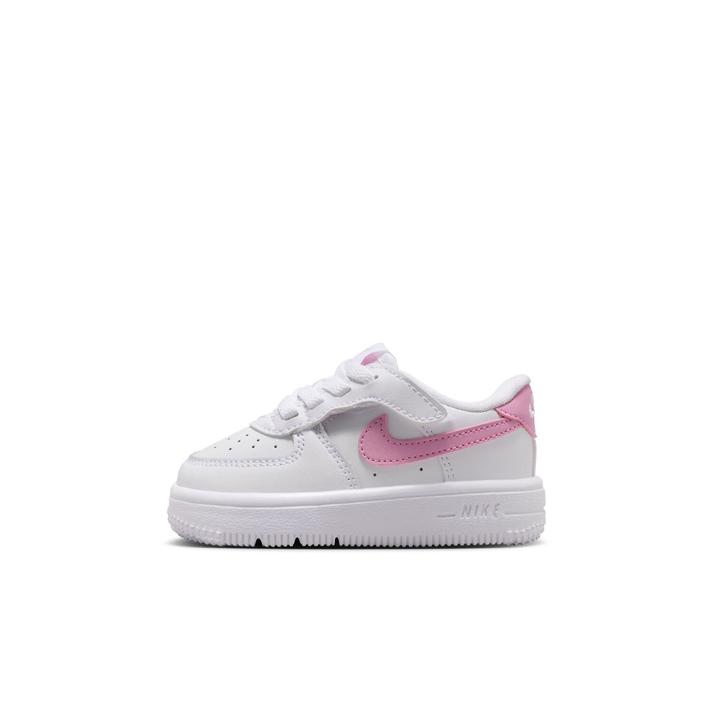 NIKE �t�H�[�X 1 LOW �C�[�W�[�I�� TD 124WHITE/PNKRIS