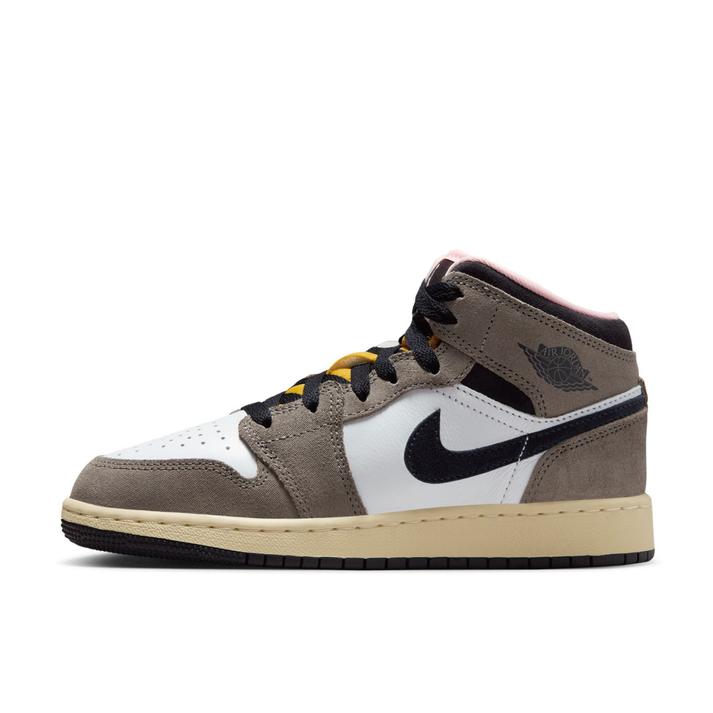 JORDAN BRAND �G�A �W���[�_�� 1 MID SE GS 100WHT/OILGY