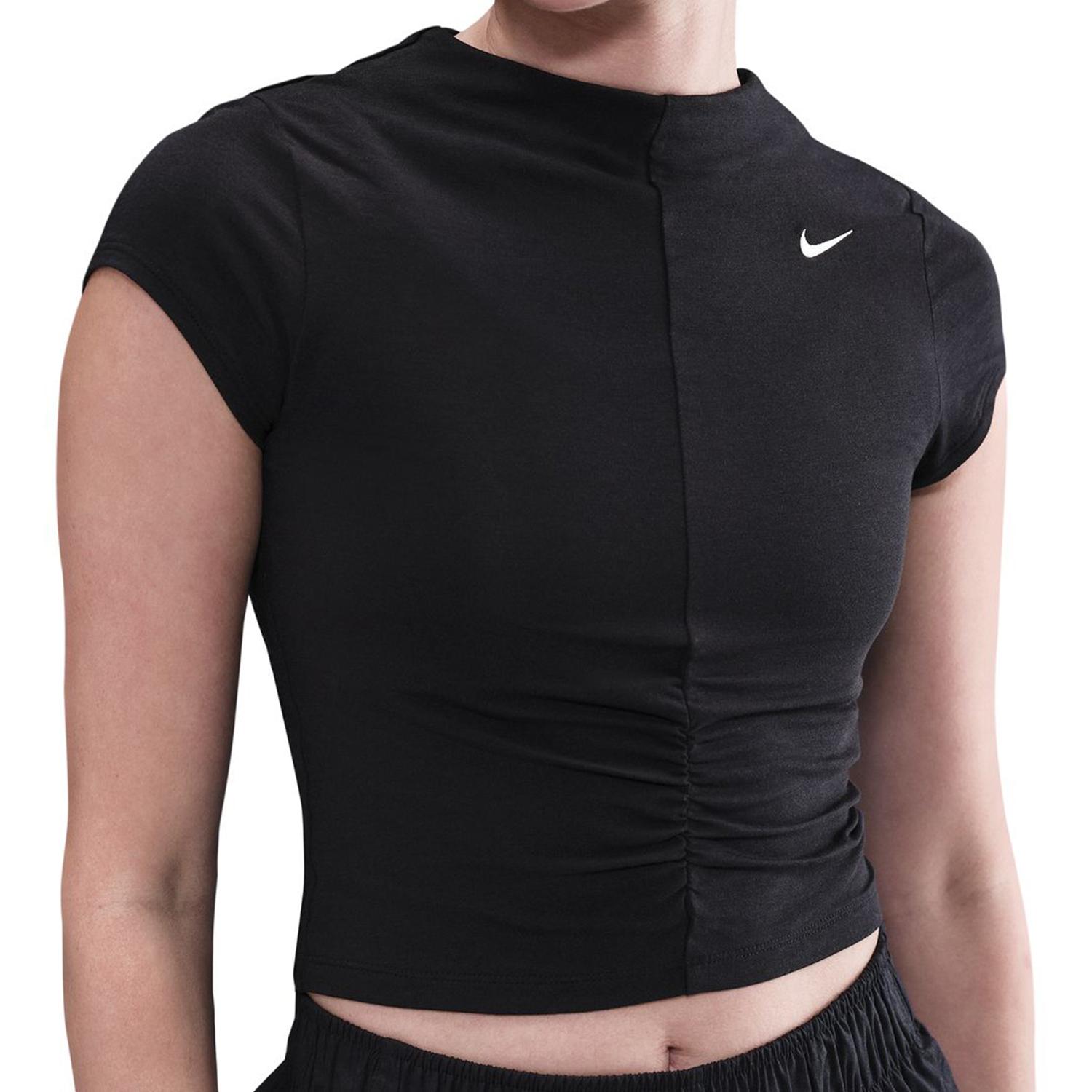 NIKE NIKE Sports Wear Chill Knit S/S Cropped Mockneck Top