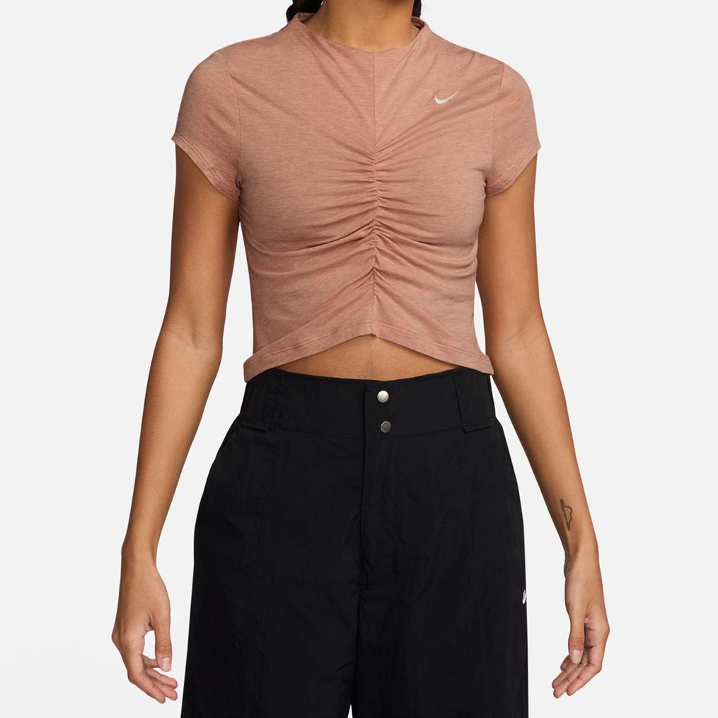  NIKE NIKE Sports Wear Chill Knit S/S Cropped Mockneck Top画像1