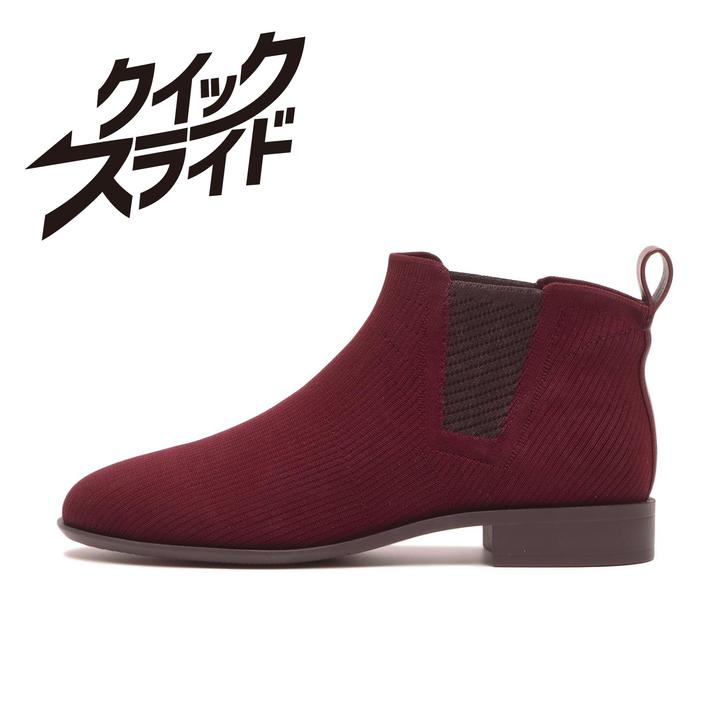 yz fB[X yABC SELECTz G[r[V[ZNg SIDE GORE KNIT2.5 TChSAjbg W3066 BURGUNDY XL(24.5-25cm)